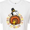 Women's - Peanuts - Gobble Gobble Cropped Graphic T-Shirt - 2 of 4