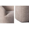CAVINAS Polyester Barrel Swivel Accent Chair with Mid-Height Curved Back,Upholstered Swivel Living Room Chairs,Reading Chairs for Living Room - 4 of 4