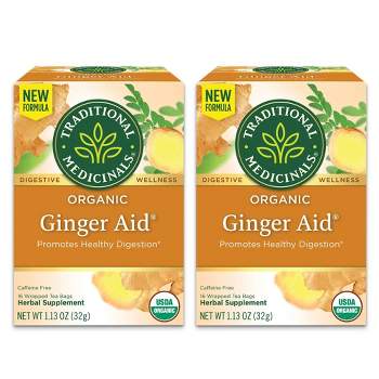 Traditional Medicinals Organic Ginger Aid Digestive Tea - 32ct