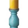Earth Candle Holder Set of 2, Turquoise Small, 13" by Manual Woodworkers and Weavers - 3 of 3