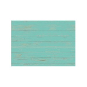 Evergreen Blue Wood Plank Layering Mat 42 x 26.5 inches Indoor and Outdoor Decor - 1 of 4