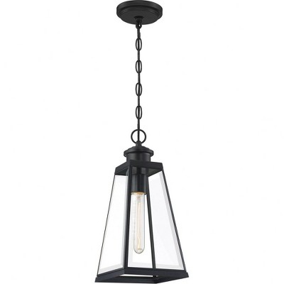 Paxton 15.5" Matte Black Glass Mini Pendant Light