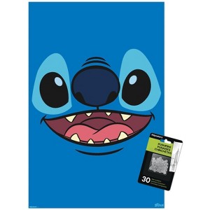 Trends International Disney Lilo and Stitch - Giant Face Smile Unframed Wall Poster Prints - 1 of 4