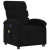 vidaXL Massage Recliner Chair Black Polyester fabric, metal, plywood - 3 of 4