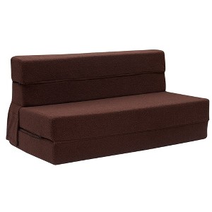 3-in-1 Convertible Folding Sleeper Chair Sofa Bed Lazy Couch with Pillow Fabric for Living Room - 1 of 4
