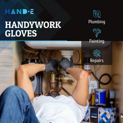 Hand-E Disposable Nitrile Medical Exam Gloves, Black, 100 Count - 5 Mil Thick, Subtle Box, Perfect for Kitchens, Tattoo Parlors & Medical Use, 3 of 6