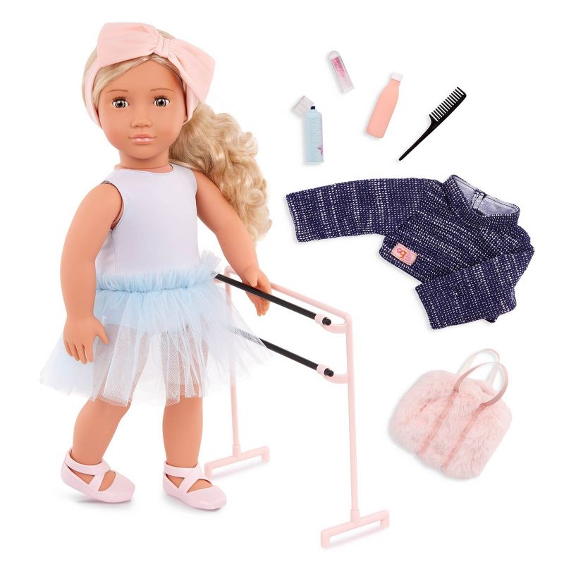 Our Generation Prima 18&#39;&#39; Ballerina Doll Ballet Barre &#38; Accessories, 1 of 9