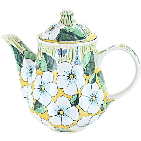 Blue Rose Polish orders Pottery Unikat Teapot