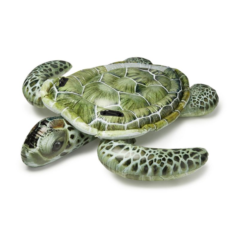 Intex 57555EP Realistic Sea Turtle Inflatable Ride-On Pool Float with Handles, 1 of 7