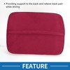 Unique Bargains Car Headrest Neck Seat Cushion Headrest Covers Lumbar Support Set - 3 of 4