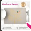 Pimpernel Sara Miller Chelsea Placemats - Set of 4 Cork-Backed Table Mats Featuring Elegant Gold & Floral Design - Heat & Stain Resistant - 3 of 4