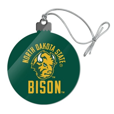 North Dakota State Bison Acrylic Christmas Tree Holiday Ornament