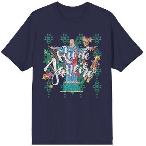Men's  Tee - Rio de Janerio w/ Icons on Navy - 1 of 3