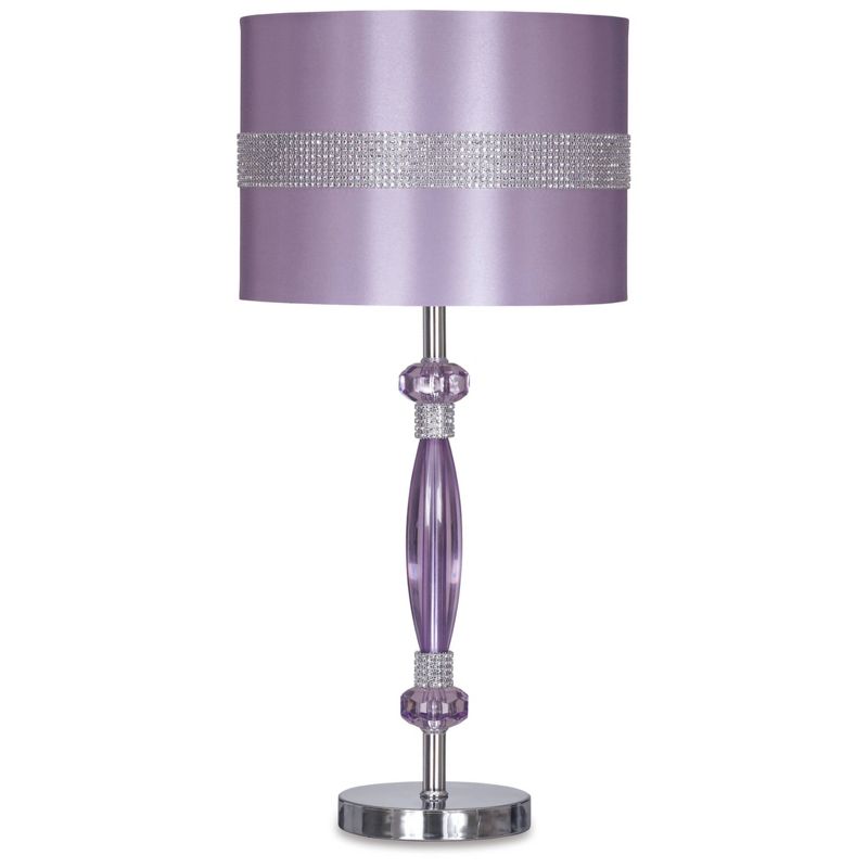 Signature Design by Ashley Nyssa Table Lamp Purple/Silver, 1 of 12