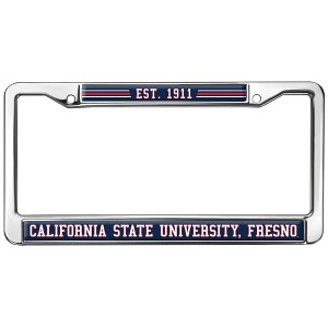 Fresno State School Logo Full Size Standard License Plate Metal Frame - 1 of 4