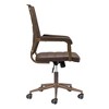 HomeRoots Espresso and Bronze Adjustable Height Swivel Rolling Office Chair - 4 of 4