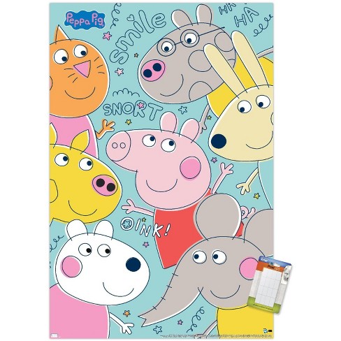 Trends International Peppa Pig - Grid Unframed Wall Poster Prints : Target