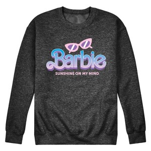 Men's - Barbie - Sunshine on My Mind Graphic Fleece Sweatshirt - 1 of 4