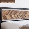 Whizmax Metal Bed Frame with 4 Storage Drawers and Rustic Vintage Wood Headboard, Strong Metal Slats Support, Easy Assemble (Walnut) - 3 of 4