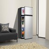 7.5 Cu Ft Refrigerator with Freezer, 1.6 Cu Ft Freezer & 5.6 Cu Ft Fridge, 7 Adjustable Temperature Settings, for Bedroom, Office - 2 of 4