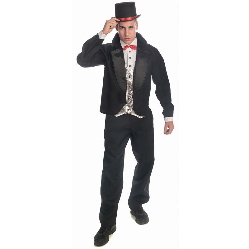 Dress Up America Magician Tuxedo Costume for Adults - Black, 1 of 3
