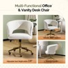 Karl Home | 25.1 Inch Velvet Ring Backrest Swivel Office Chair - 3 of 4