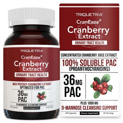 Triquetra CranEaze Urinary Tract Support - 60 Capsules - 30 Servings
