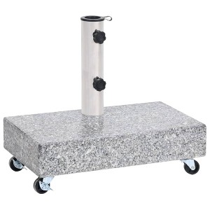 VidaXL Umbrella Base Light Gray 17.7 in.x9.8 in.x3.3 in. Granite - 1 of 4