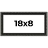 PosterPalooza | Panoramic Antique Black Picture Frame - UV Acrylic, Foam Board Backing, Hanging Hardware - 2 of 4