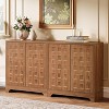 Tribesigns Sideboard Buffet Cabinet with Storage, 57.5-Inch Farmhouse Wood Credenza Storage Cabinet with Doors, Walnut - 2 of 4