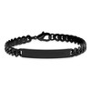 Chisel Stainless Steel Brushed Black IP-plated Curb Link 8mm 8.5" ID Bracelet - 4 of 4