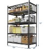 5 Tier Heavy Duty Garage Shelving,Industrial Metal Shelving Units with Adjustable Shelf,for Garage Kitchen Pantry Warehouse - 2 of 4