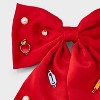 Teacher Apple Pencil and Pearl Hair Bow Clip - Red - 3 of 3