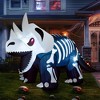 Joyfy 8 FT Halloween Inflatables Outdoor Decoration, Inflatable Skeleton Dinosaur with Built-in LEDs for Halloween Outdoor Yard Lawn Party Decoration - 4 of 4