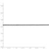 Black Bow Jewelry 1.4mm, 14k White Gold Diamond Cut Solid Spiga Chain Bracelet - 4 of 4