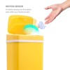 SEVOBAL Indoor Trash Cans Bedroom or Bathroom Automatic Touchless Infrared Motion Sensor Trash Can, 12L ABS Plastic Trashcan, Yellow, 10.3"*7.8"*14.1" - 3 of 4