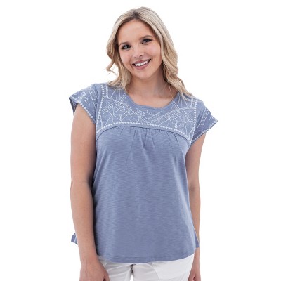 Aventura Clothing Women's Solid Poet Top