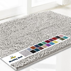 Muddy Mat Highly Absorbent  Soft Chenille Door Mat and Pet Rug Non Slip Thick Washable Area and Bath Mat for Indoor and Outdoor - 1 of 2