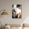 Art Remedy Abstract Waterfall Brown Earthy Abstract Wall Art Framed - 2 of 4