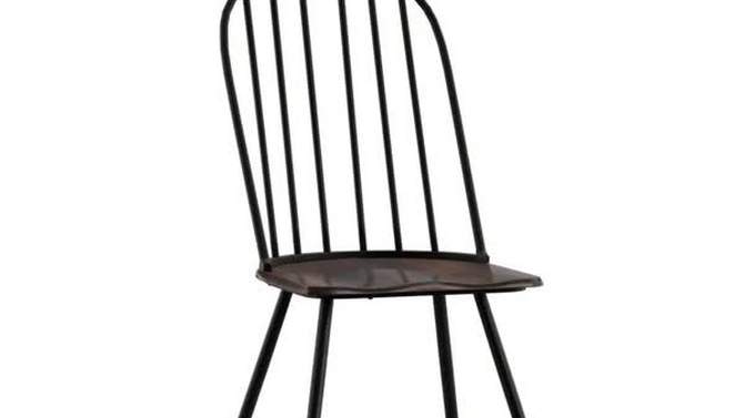 Set of 4 Raelyn Two-Tone Spindle Windsor Dining Chairs Black - Inspire Q, 2 of 8, play video