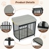 YOOCOZZ 31.5" Modern Dog Crate End Table with Double Doors - Gray - 3 of 4