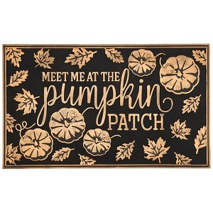 The Lakeside Collection Pumpkin Patch Set of 2 Stair Treads or Doormat - Rubber Doormat - 1 of 3
