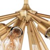 Vaxcel Estelle 6 - Light Flush Mount in  Natural Brass - 3 of 4
