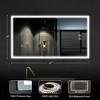 Dovelina Oversized Bathroom Vanity Mirror LED Square Anti-fog Wall Mirror with Backlit - 3 of 4