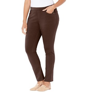 Catherines Women's Plus Size The Knit Jean - 1 of 4
