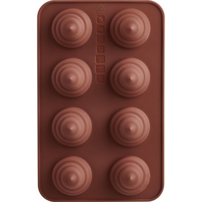 Trudeau 2pk Swirl Chocolate Molds Brown