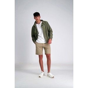 Haggar Men's Regular Fit Flat Front Stretch Chino Shorts - 1 of 4