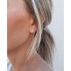 Open Circle Earrings, Silver or Gold Minimalist Studs, Dainty Circle Earrings - 2 of 4