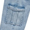 Lands' End Kids Denim Cargo Wide Leg Jeans - 3 of 4