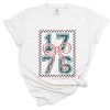 Simply Sage Market 1776 Checkered Coquette Garment Dyed Tee - 2 of 4